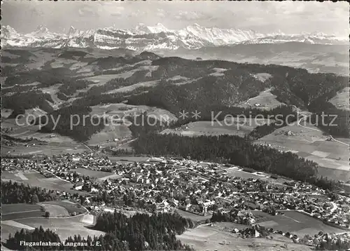 Langnau Emmental Alpenpanorama Fliegeraufnahme Kat. Langnau Emmental