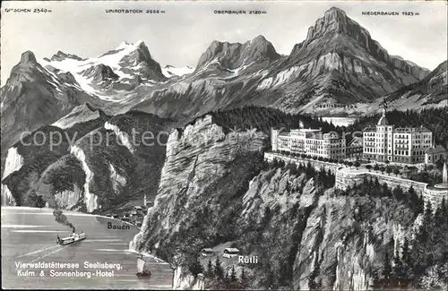 Seelisberg UR Vierwaldstaettersee Kulm Sonnenberg Hotel