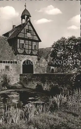 Stockhausen Torhaus der Wasserburg Bruecke Kat. Luebbecke