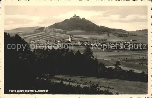 Arnstadt Ilm Panorama Veste Wachsenburg Kat. Arnstadt