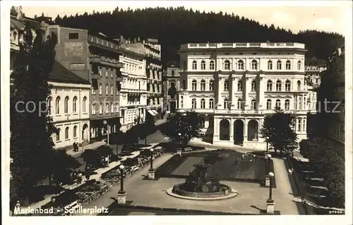 Marienbad Tschechien Boehmen Schillerplatz Kat. Marianske Lazne