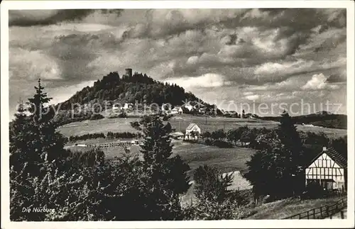 Nuerburg Blick zur Burg Kat. Nuerburg