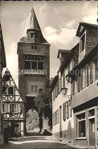 Bacharach Rhein Turm Torbogen Kat. Bacharach