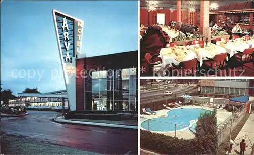 Arlington Virginia Arva Motor Hotel Restaurant Swimming Pool Kat. Arlington