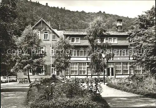 Treseburg Harz FDGB Erholungsheim Wildstein Luftkurort Kat. Treseburg