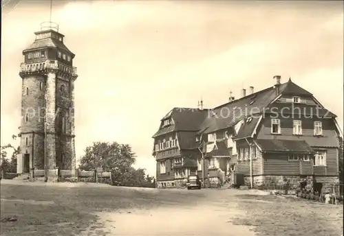 Auersberg Wildenthal Turm und Berghaus Kat. Eibenstock