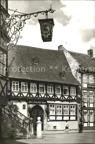 Wernigerode Harz HO Hotel Gothisches Haus Fachwerkhaus Kat. Wernigerode