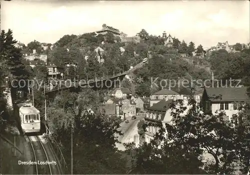 Loschwitz Bergbahn Luisenhof Kat. Dresden