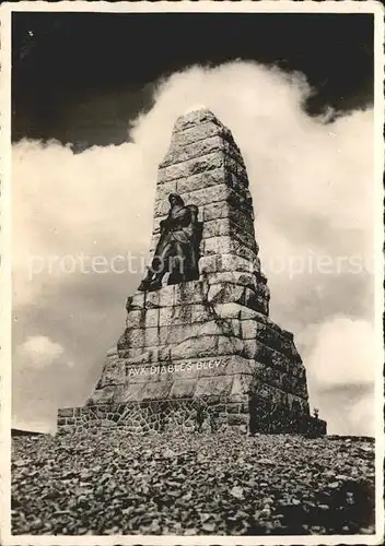 Grand Ballon Monument Aux Diables Bleus Kat. Guebwiller