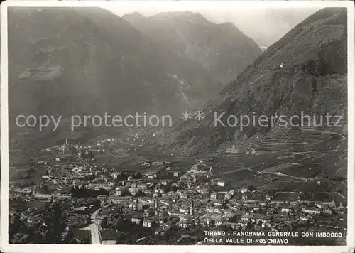 Tirano Panorama generale con Imbocco Kat. Sondrio