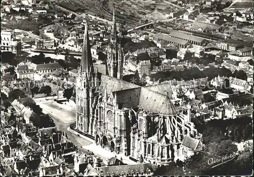 Chartres Eure et Loir Cathedrale vue aerienne Kat. Chartres