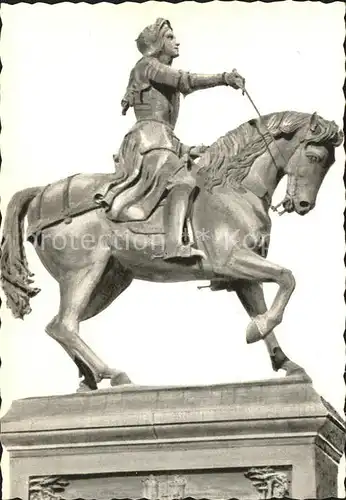 Orleans Loiret Statue de Jeanne d Arc par Foyatier Monument