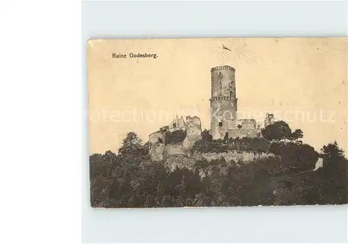 Bad Godesberg Burg Ruine Kat. Bonn