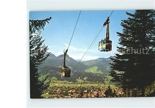 Oberstdorf Nebelhorn Grosskabinenbahn Bergbahn Alpenpanorama Kat. Oberstdorf