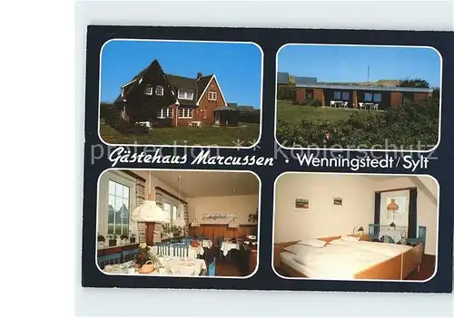 Wenningstedt Sylt Gaestehaus Marcussen Kat. Wenningstedt Braderup (Sylt)