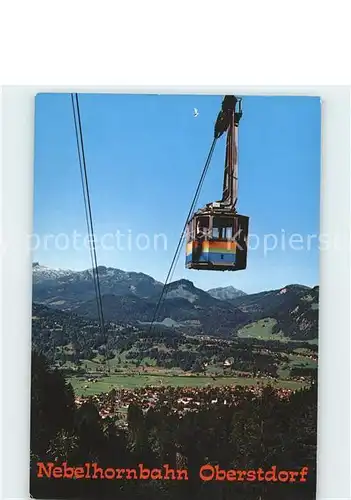 Oberstdorf Nebelhornbahn Kurort Wintersportplatz Alpenpanorama Kat. Oberstdorf