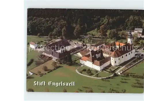 Engelhartszell Donau Oberoesterreich Stift Engelszell Trappistenstift Fliegeraufnahme Kat. Engelhartszell