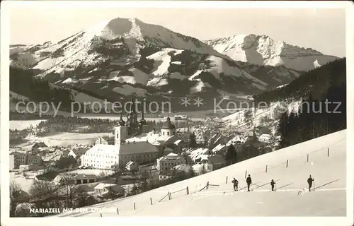 Mariazell Steiermark oetscher Skifahrer Kat. Mariazell