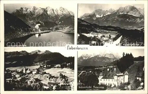 Fieberbrunn Tirol Wildseelodersee Kaisergebirge Schlosshotel Rosenegg  Kat. Fieberbrunn