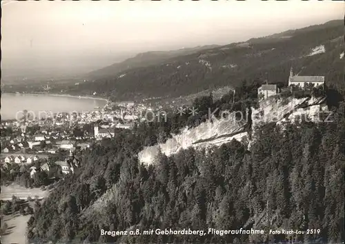 Bregenz Vorarlberg Gebhardsberg Fliegeraufnahme Kat. Bregenz