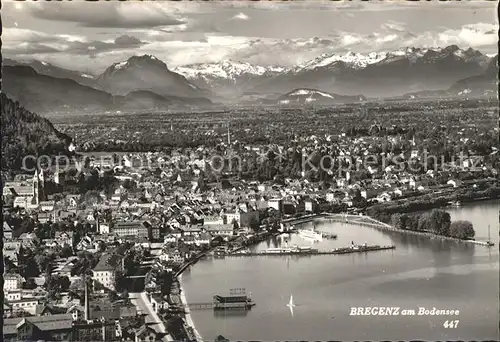 Bregenz Vorarlberg Ortsansicht Kat. Bregenz