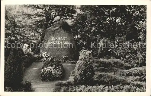 Kloster Hiddensee Grab von Gerhart Hauptmann Kat. Insel Hiddensee