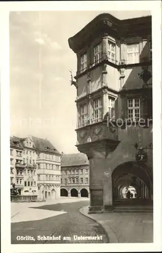 Goerlitz Sachsen Schoenhof am Untermarkt Kat. Goerlitz