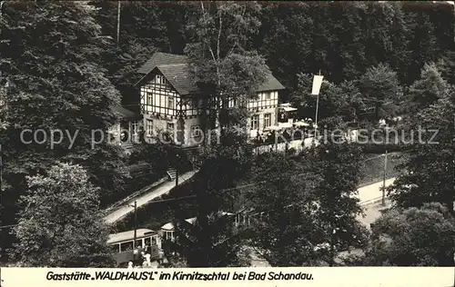 Bad Schandau Restaurant Waldhausl Kirnitzschtal Kat. Bad Schandau