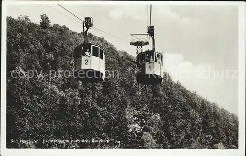 Bad Harzburg Seilbahn Burgberg Kat. Bad Harzburg