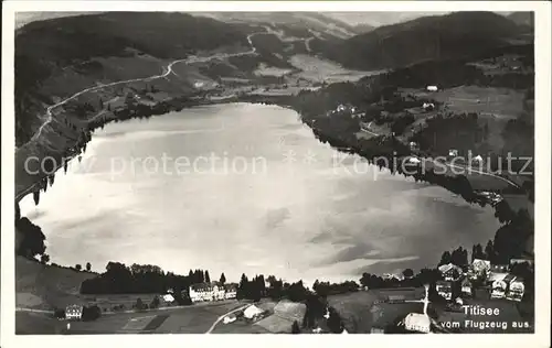 Titisee Neustadt Fliegeraufnahme mit See Kat. Titisee Neustadt