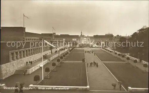 Duesseldorf Gesolei Blick vom Plaetarium Kat. Duesseldorf