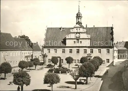 Belgern Elbe Marktplatz Rathaus Kat. Belgern