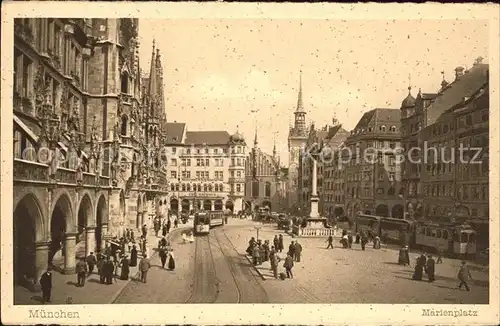 Muenchen Marienplatz Kat. Muenchen