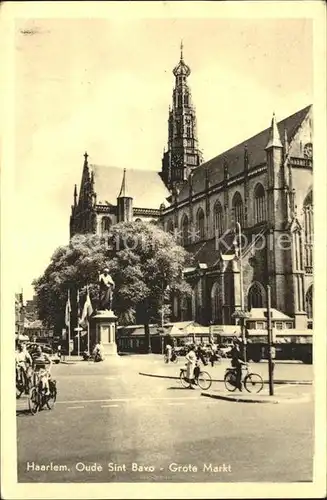 Haarlem Oude Sint Bavo Grote Markt Kat. Haarlem