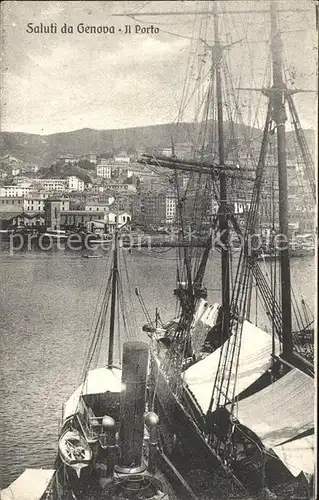 Genova Genua Liguria Porto Segelschiff Kat. Genova