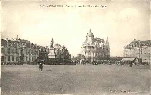 Chartres Eure et Loir La Place des Epars Kat. Chartres