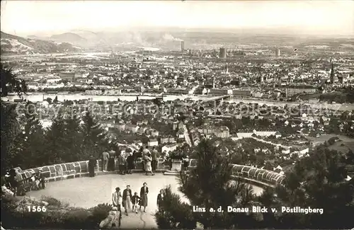 Linz Donau Blick Poestlingberg Kat. Linz