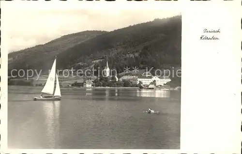 Ossiach Segelboot Teilansicht Kat. Ossiach