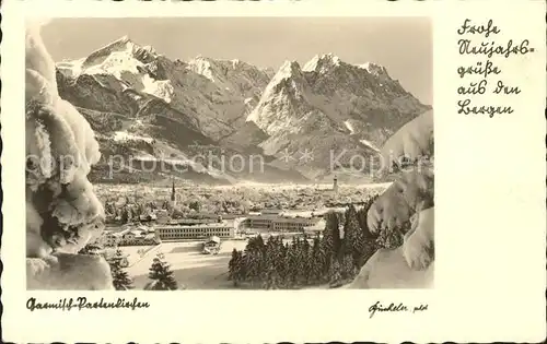 Garmisch Partenkirchen Ortsansicht Kat. Garmisch Partenkirchen