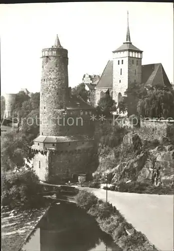 Bautzen Alte Wasserkunst Stadtbefestigung Michaeliskirche Denkmal mittelalerlicher Stadtbaukunst Kat. Bautzen