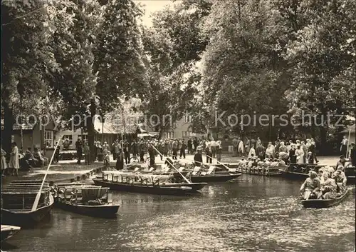 Luebbenau Spreewald Kahnabfahrtsstelle Kat. Luebbenau