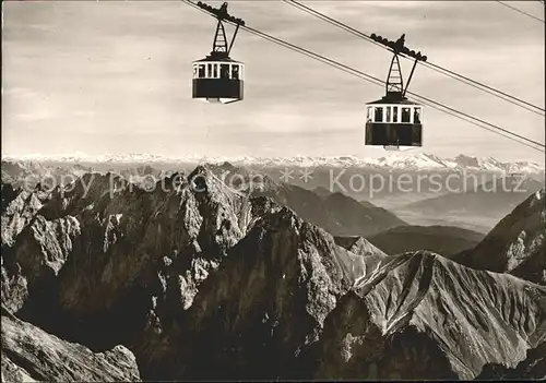 Zugspitze Zugspitzbahn Gipfelseilbahn Wettersteingebirge Hohe Tauern Zillertaler Alpen Kat. Garmisch Partenkirchen
