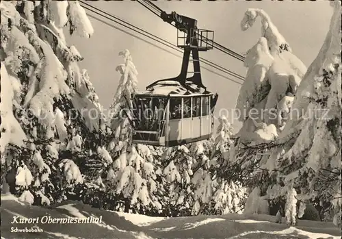 Oberwiesenthal Erzgebirge Schwebebahn Kat. Oberwiesenthal