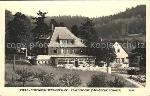 Pfaffendorf Koenigstein FDGB Ferienheim Terrassenhof / Koenigstein Saechsische Schweiz /Saechsische Schweiz-Osterzgebirge LKR