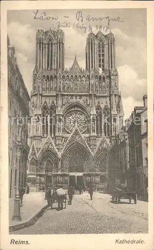 Reims Champagne Ardenne Kathedrale Kat. Reims