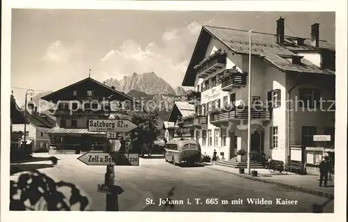 St Johann Tirol mit Wildem Kaiser Kat. St. Johann in Tirol