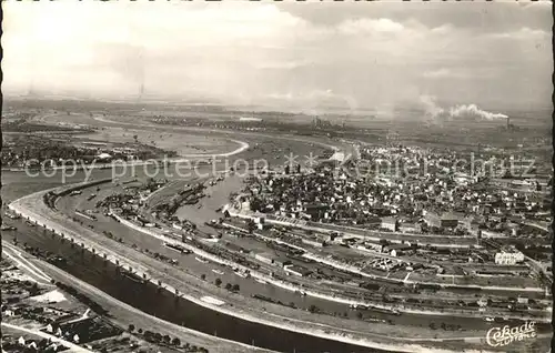 Duisburg Ruhr Fliegeraufnahme mit Haefen und Rhein / Duisburg /Duisburg Stadtkreis