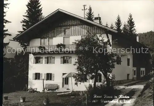 Weissenbach Lech Haus Haas Rieden Kat. Weissenbach am Lech