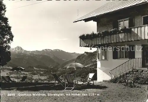 Sibratsgfaell Vorarlberg Gasthaus Waldrast mit Hoher Ifen Kat. Sibratsgfaell