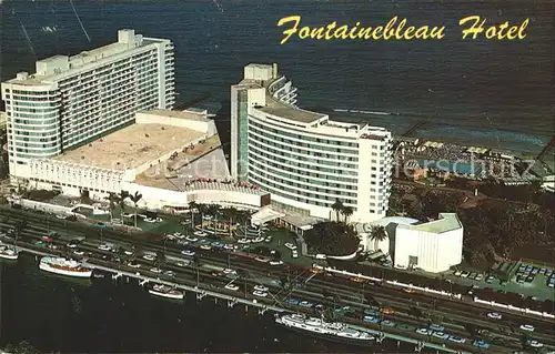 Miami Beach Fontainebleau Hotel Fliegeraufnahme Kat. Miami Beach